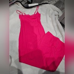 Skims sold out fits everybody corded lace long slip dress, Size Medium